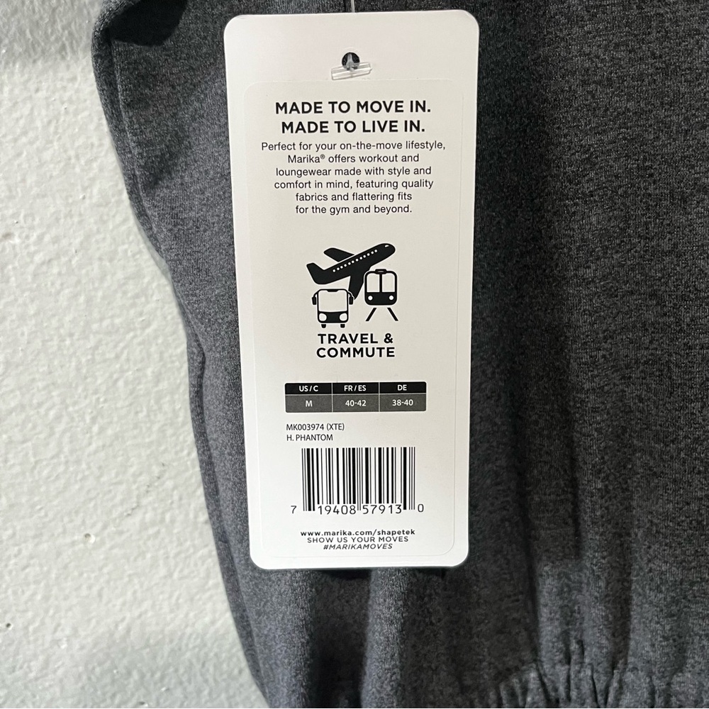 MARIKA-NWT Dark Grey Charcoal Sleeveless Stretchy Soft Jumpsuit Size M - Picture 5 of 8